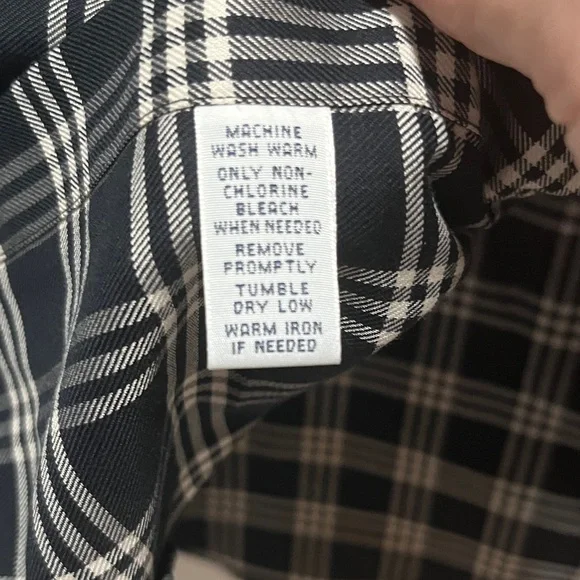 Ralph Lauren NWOT Black and White Plaid Cotton Shirt SZ XL - Picture 9 of 10